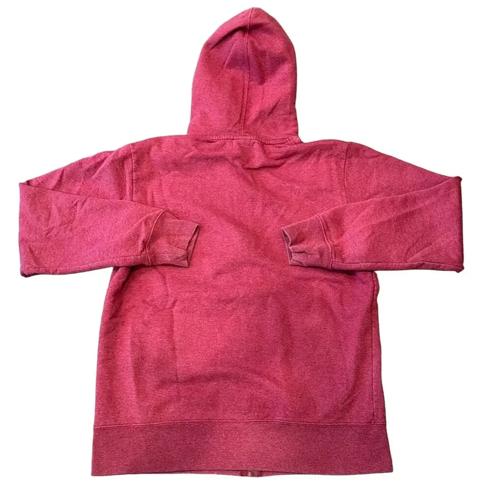 The North Face Men's Full Zip Hoodie Cherry Heather Size M